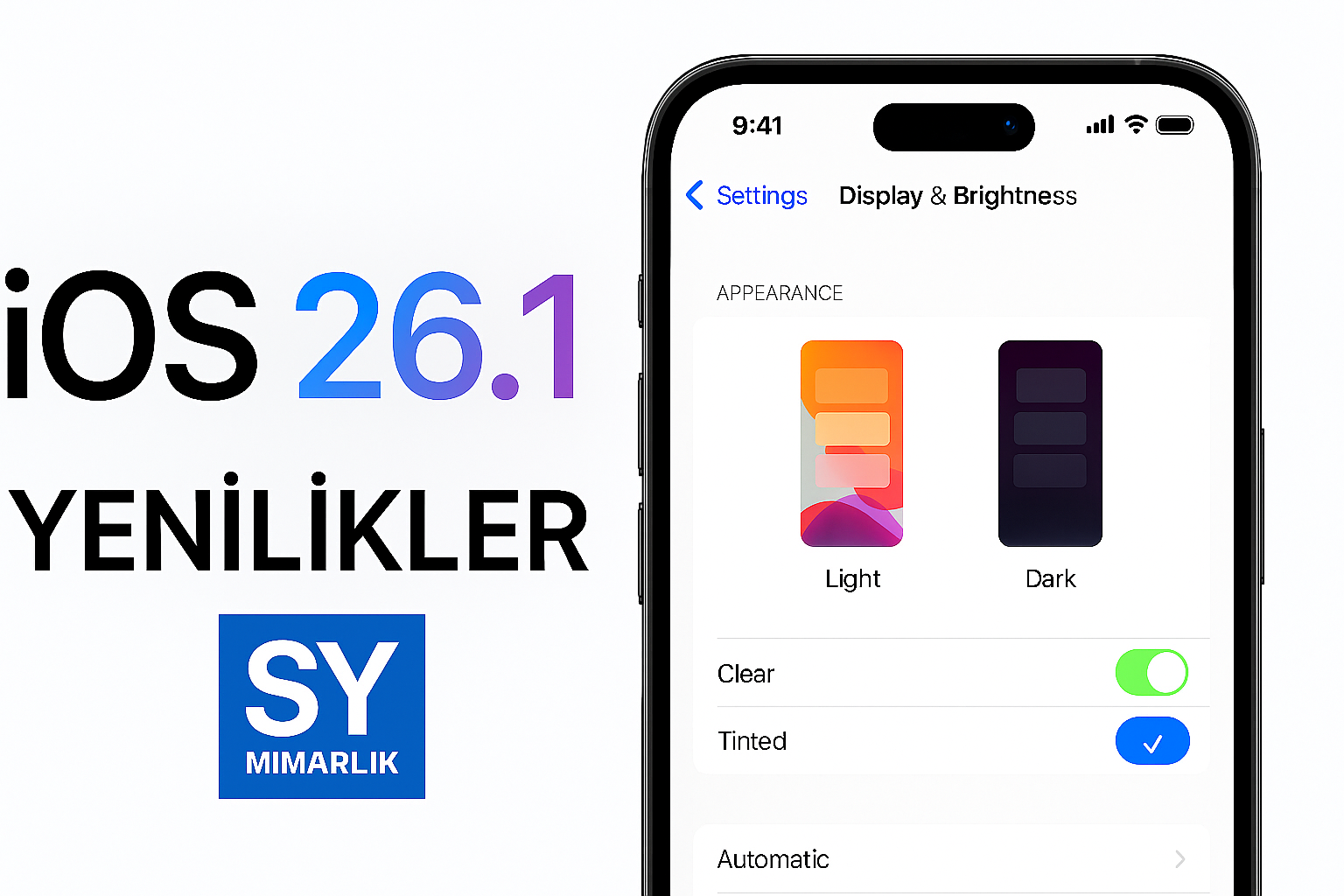 iOS 26.1 Güncellemesi: iPhone'unuza Gelen Tüm Yenilikler (Detaylı Rehber)